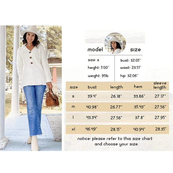 Gray Long Sleeve V-Neck Oversized Ribbed Knit Cozy Relaxed Fit Sweater XL - Picture 4 of 10